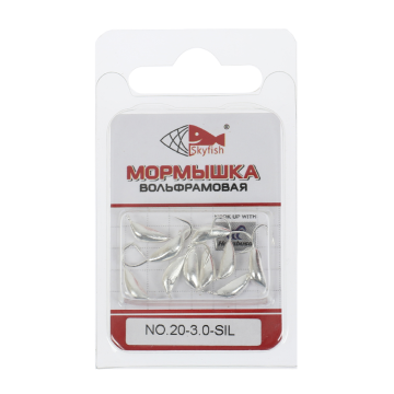 Мормышка вольф. SKYFISH "Рижский банан", серебро №20-3.0-SIL